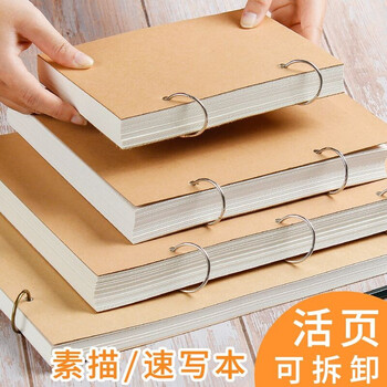 fgacct 素描本 活页可拆卸素描本美术生专用手绘本画画本32k迷你小号