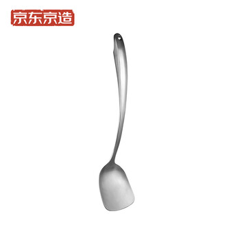 京造 加厚锅铲 炒菜铲子304不锈钢铲子 隔热长柄厨房烹饪用具