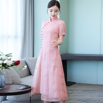 a型中式旗袍