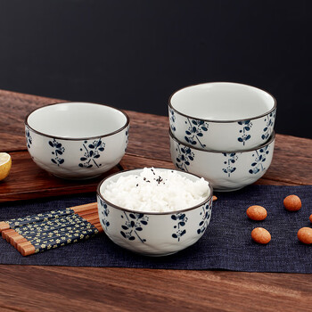 靓佳 餐具套装 碗盘碟餐具 礼品彩盒餐具 花之语耐高温釉下彩8件套