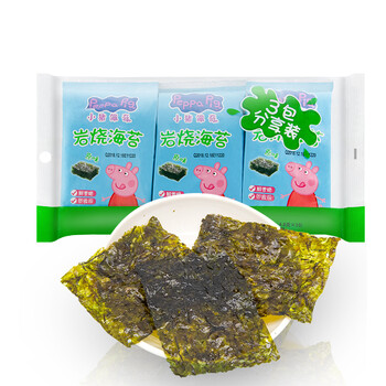 小猪佩奇 Peppa Pig 岩烧海苔 儿童宝宝零食（分享装）4.5g*3包