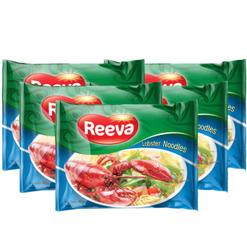 越南进口 阮婆婆（Reeva) 方便面速食面 龙虾味泡面 325g（65g*5包入）