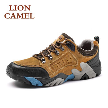 狮王骆驼（LIONCAMEL）男士卡其色单鞋 42