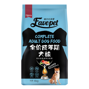 海尔仕（Healsher）至爱狗粮 常规系列 全犬种 全价成犬粮-10月龄以上4kg