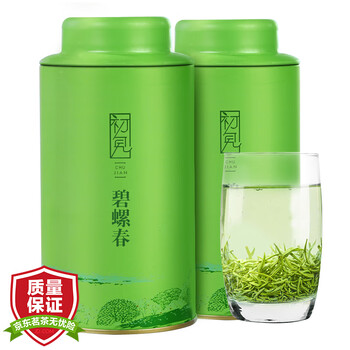 宝然茶叶 2019新茶绿茶 碧螺春茶叶 明前嫩芽250克罐装