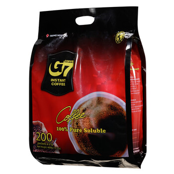 越南进口中原G7美式萃取速溶纯黑咖啡400g（0脂肪）