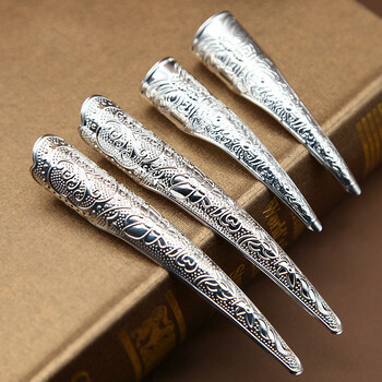 古装古风清朝宫廷手指套护甲套指甲套娘娘如懿传延禧攻略 【宫廷】银