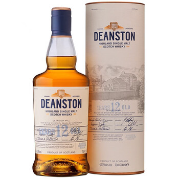 【JD超市】英国原瓶进口洋酒 汀思图/汀斯顿Deanston 单一麦芽 12年 苏格兰威士忌 700ml 单瓶礼盒装