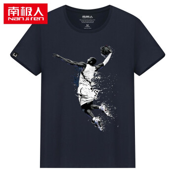 南极人（Nan Ji ren） 短袖 男士T恤 篮色-灌篮 