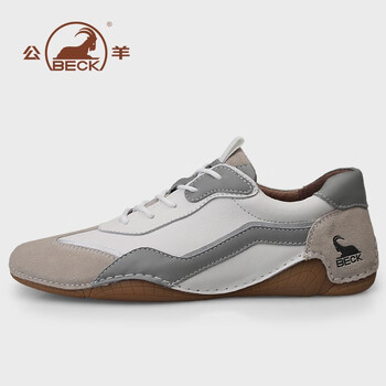 意大利公羊男鞋2022秋季新款流行时尚休闲鞋男头层牛皮防滑耐磨橡胶大