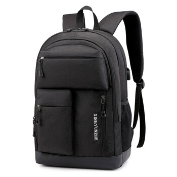 6英寸电脑包大容量初高中大学生书包男 黑色