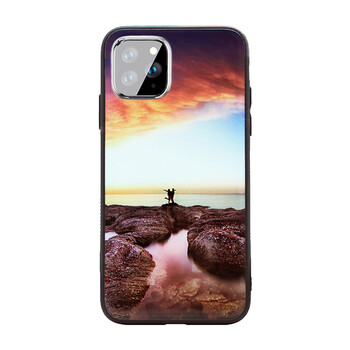 伟吉（WEIJI）iPhone 11 Pro玻璃手机壳 苹果11 Pro玻璃壳（钢化玻璃后盖+TPU软边）防摔全包硬壳 黄昏共舞