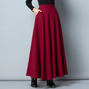 冬季红色短裙新款