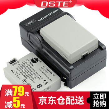 蒂森特（dste） 佳能 EOS 500D 1000D 450D单反 LP-E5 电池套装