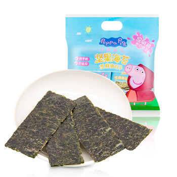小猪佩奇Peppa Pig宝宝零食儿童坚果海苔6g*7包