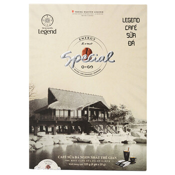 越南进口 中原legend 冰奶 速溶咖啡（固体饮料）舒达版225克（25gX9包）