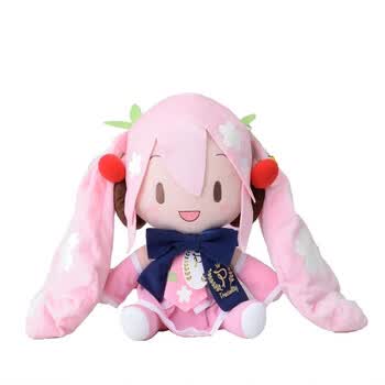 神孩子 世嘉 初音未来 miku 雪未来 蝴蝶结 fufu 超大毛绒 日本玩偶