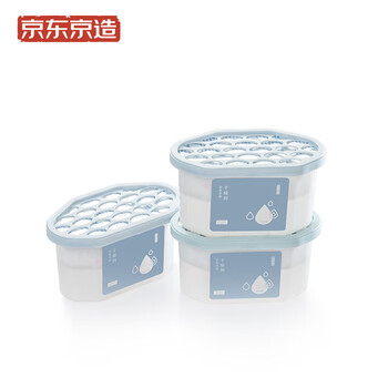 京东京造 除湿盒400ml*3盒 干燥剂除湿袋吸湿防霉衣柜室内衣服房间除湿剂