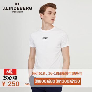 金林德伯格（J.Lindeberg） 短袖 男士T恤 K00白色 