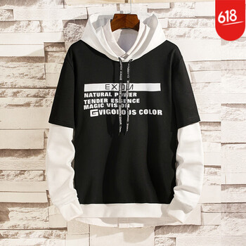 古莱登（GODLIKE） 长袖 男士T恤 602黑(单件) 