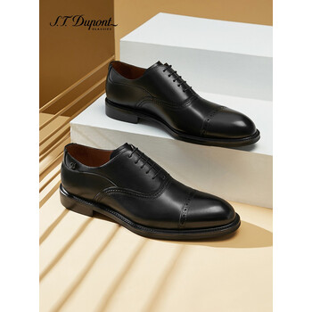 dupont/都彭男士商务正装皮鞋三接头透气真牛皮英伦牛津鞋 e31136002