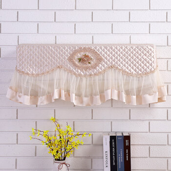 5p挂机开机不取匹卧室挂式防尘罩室内机套子mi 春之恋(米色) 全包1.