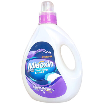 妙新 MIAOXIN 全效洗衣液2kg 柔顺清洁衣物 护色增艳 持久留香 浓缩型配方 深层去污 手洗机洗两用