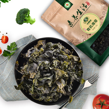 素养生活 海产干货  干海带 海带片 泡发快  很嫩 凉拌煲汤 火锅食材 霞浦海产 有机幼嫩海带80g