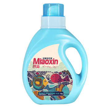 妙新（MIAOXIN）全能洗衣液1kg 柔顺清洁衣物 护色增艳 持久留香 浓缩型配方 深层去污