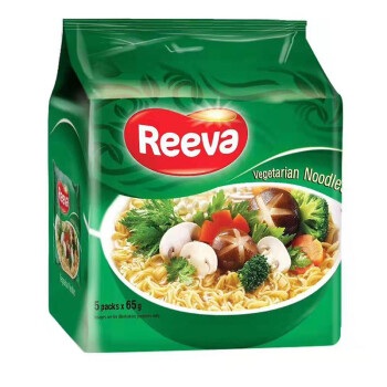 越南进口 阮婆婆（Reeva) 方便面速食面 素食泡面 325g（65g*5包入）