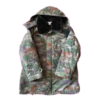 索絮索絮19星空大衣迷彩大衣男冬季林地加厚短款冷库城镇防寒劳保棉服