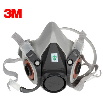 3M 6200中号防护半面罩 防有机气体喷漆焊接农药防护面罩面具 不含滤棉和滤毒盒