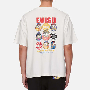 evisu 21aw 男士蓬巴杜飞机头达摩短袖 2eahtm1ts338lfct 白色 m