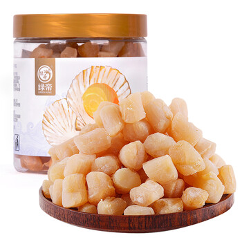 绿帝 海鲜干货 淡扇贝干瑶柱 海鲜特产 海产品 干贝248g（新旧包装交替发货）