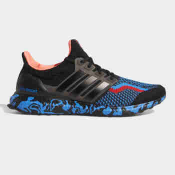 阿迪达斯 （adidas）Adidas ULTRABOOST 5 DNA 男士跑步鞋袜套贴合缓震回弹透气舒适休 蓝黑红 GZ1540 标准39码/us6.5
