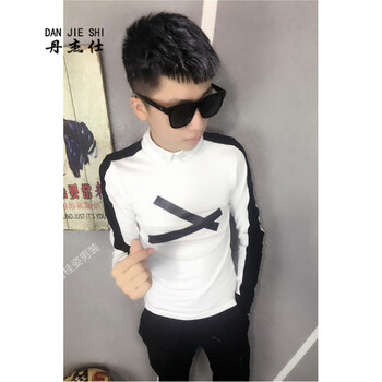 丹杰仕（DAN JIE SHI） 长袖 男士T恤 白色 S，XL，L，XXL，M，XXXL