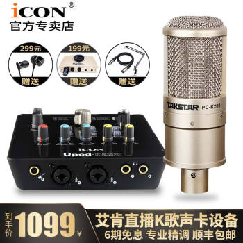 iCON  悬挂式 麦克风 艾肯UpodNano+得胜K200套装