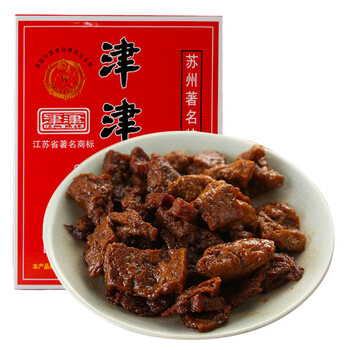 津津 卤汁豆腐干 原味 素食 中华老字号 苏州特产180g/盒