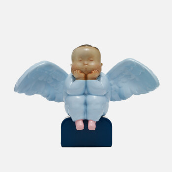 儿童天使雕塑