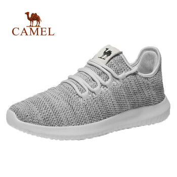 骆驼（CAMEL）跑步鞋白/黑 女款A81363627 