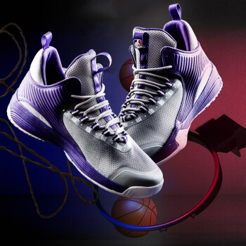 NBA篮球鞋Logoman雾灰/荧光酱紫/白-8 39，40，42.5，41，42，43，44.5