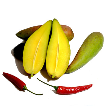 2,海南辣椒芒 牙签小芒果手指芒新鲜水果彩色尖椒芒 4kg