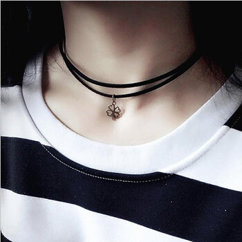 四叶草短款锁骨链