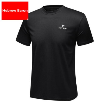 希伯来男爵（Hebrew Baron） 短袖 男士T恤 T38款黑色 M