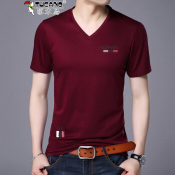 啄木鸟（TUCANO） 短袖 男士T恤 红色 XL，L，M，XXL，XXXL