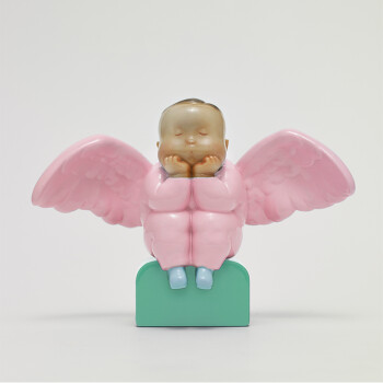 儿童天使雕塑