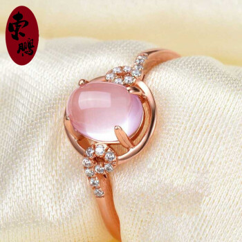 粉色宝石戒指