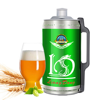 青岛亮动原浆啤酒精酿12度浑浊型小麦白啤酒2L*1桶装