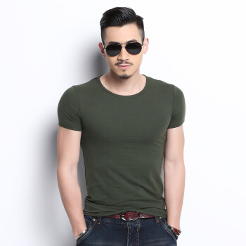 品立（PINLI） 短袖 男士T恤 墨绿色 XL，L，XXL，M，XXXL