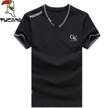 啄木鸟（TUCANO） 短袖 男士T恤 黑色丨GK印花 